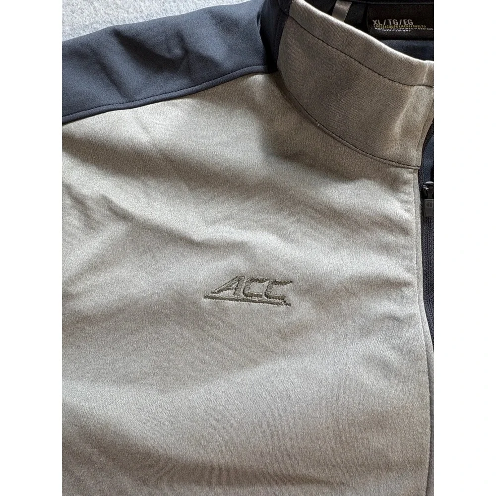 Under Armour ACC Quarter Zip Pullover Mens XL Gray Black Performance Sweatshirt